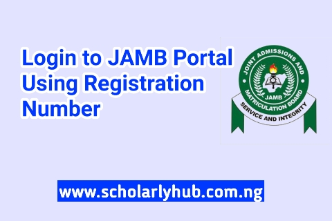 Login to JAMB Portal Using Registration Number